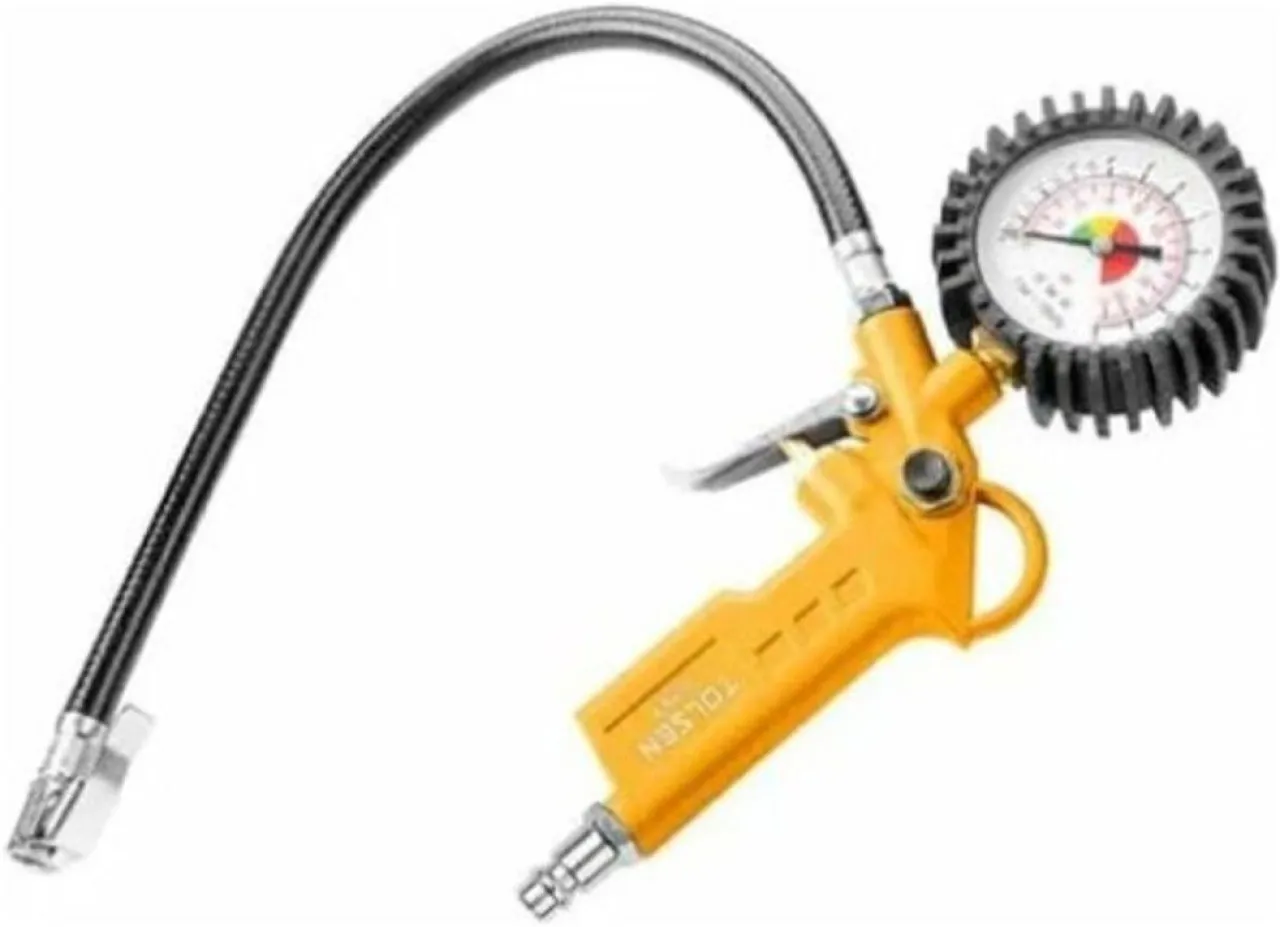 Tolsen 73193 Steel Analog Tire Pressure Gauge