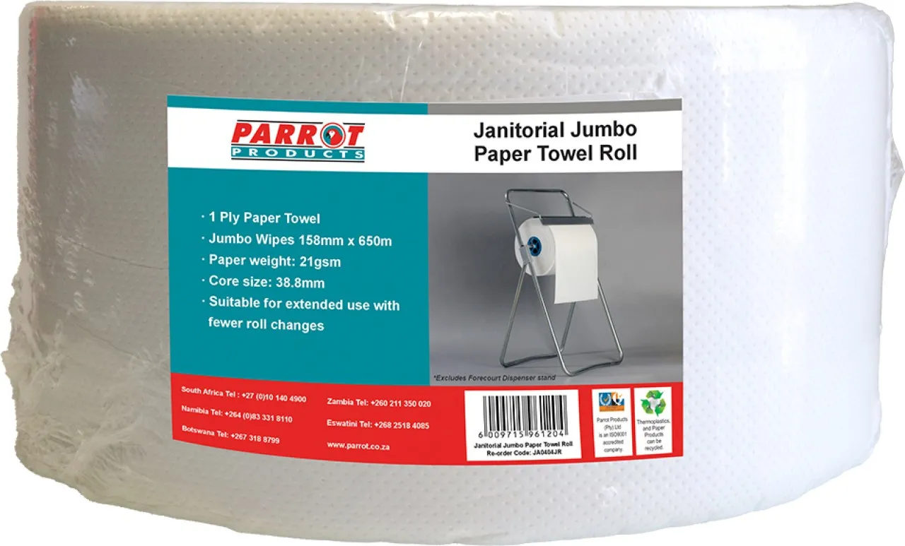 Parrot Products 1 Ply Jumbo Toilet Paper Roll