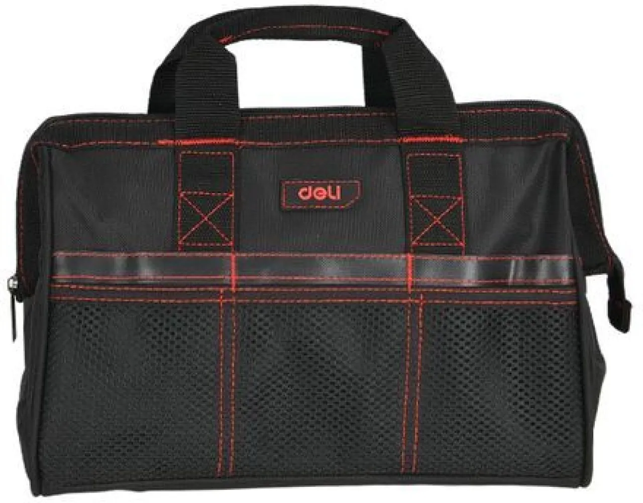 DELI Deli 13” Compact Tool Bag – Portable 600D Oxford Tool Storage Bag with Multi-Pockets, Water-Re…