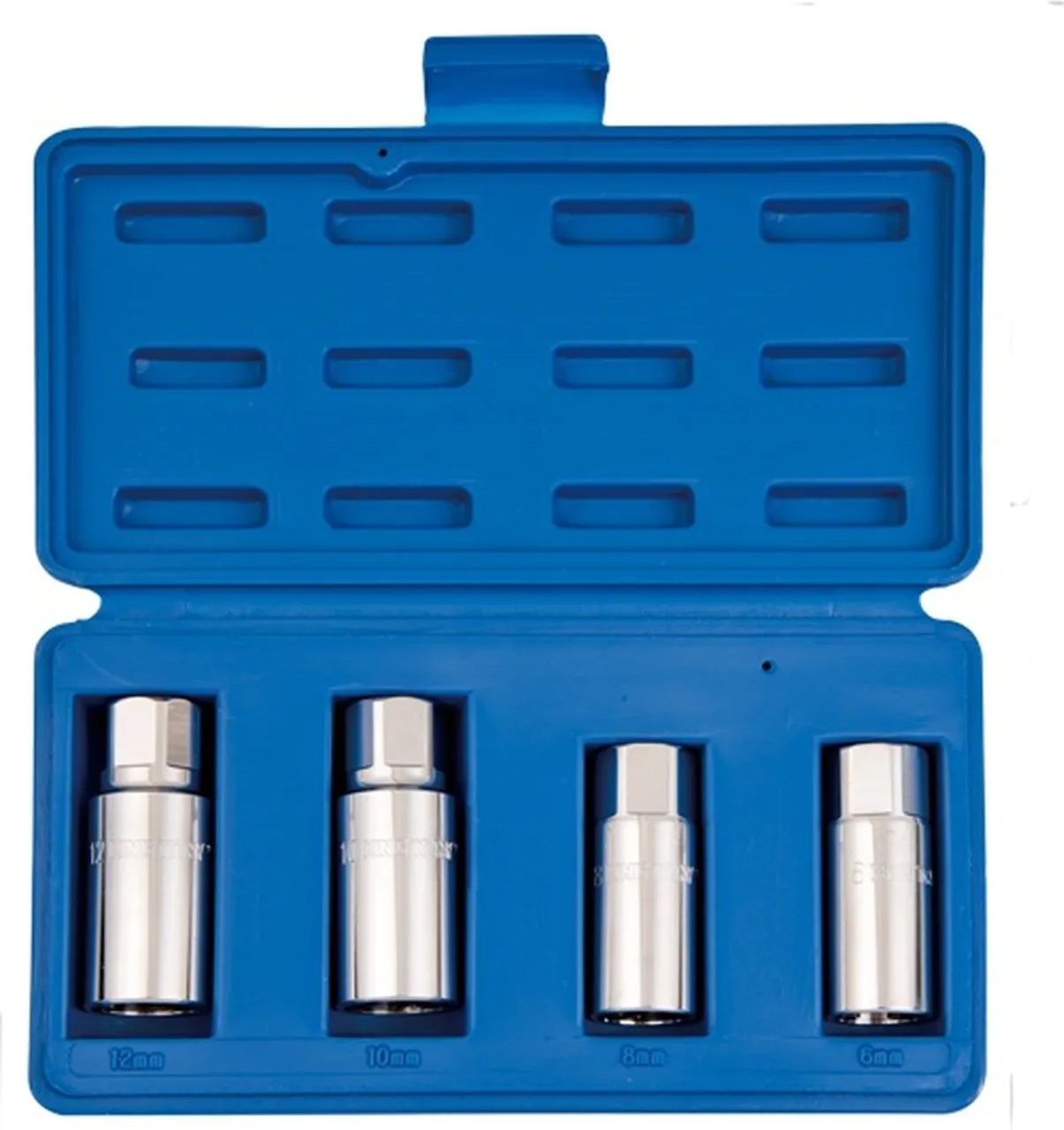 King Tony Stud Extractor Set M6 - M12 4Pc Tool Box with Tray