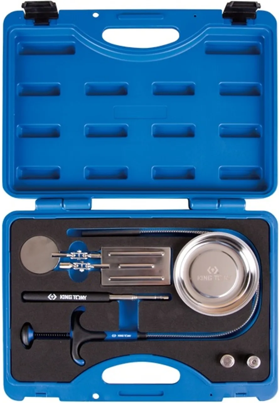 King Tony Auto Inspection Tool Set 7Pc Tool Box with Tray