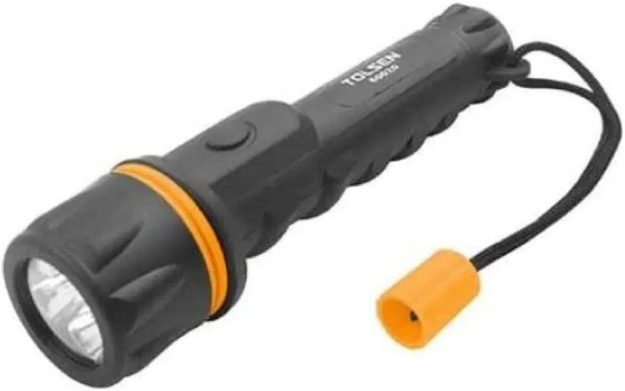 Tolsen Torch Rubber 2AA LED Torch