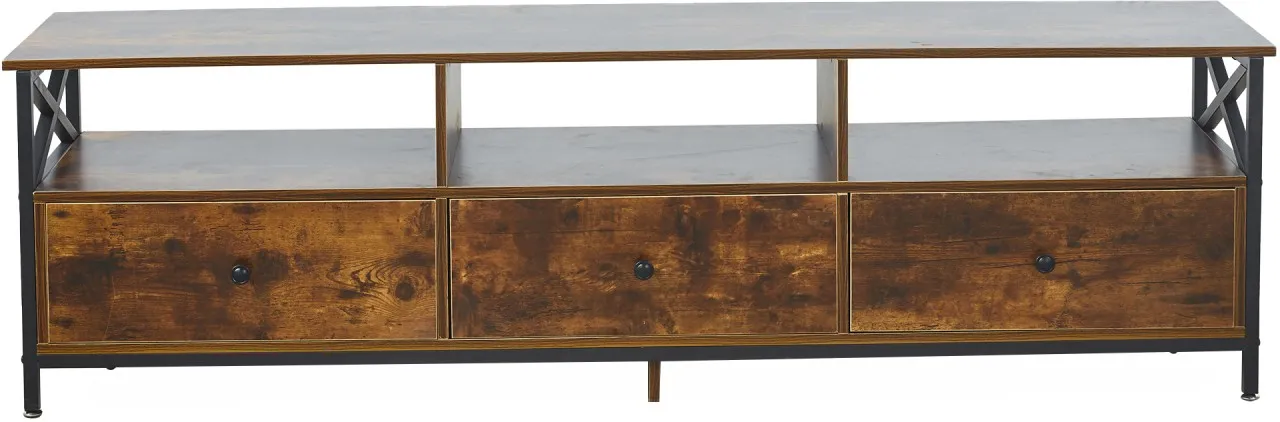 Artisign TV Stand with Drawers Storage for Living Room Bedroom for 45 55 60 65 inch,Rustic Brown En…