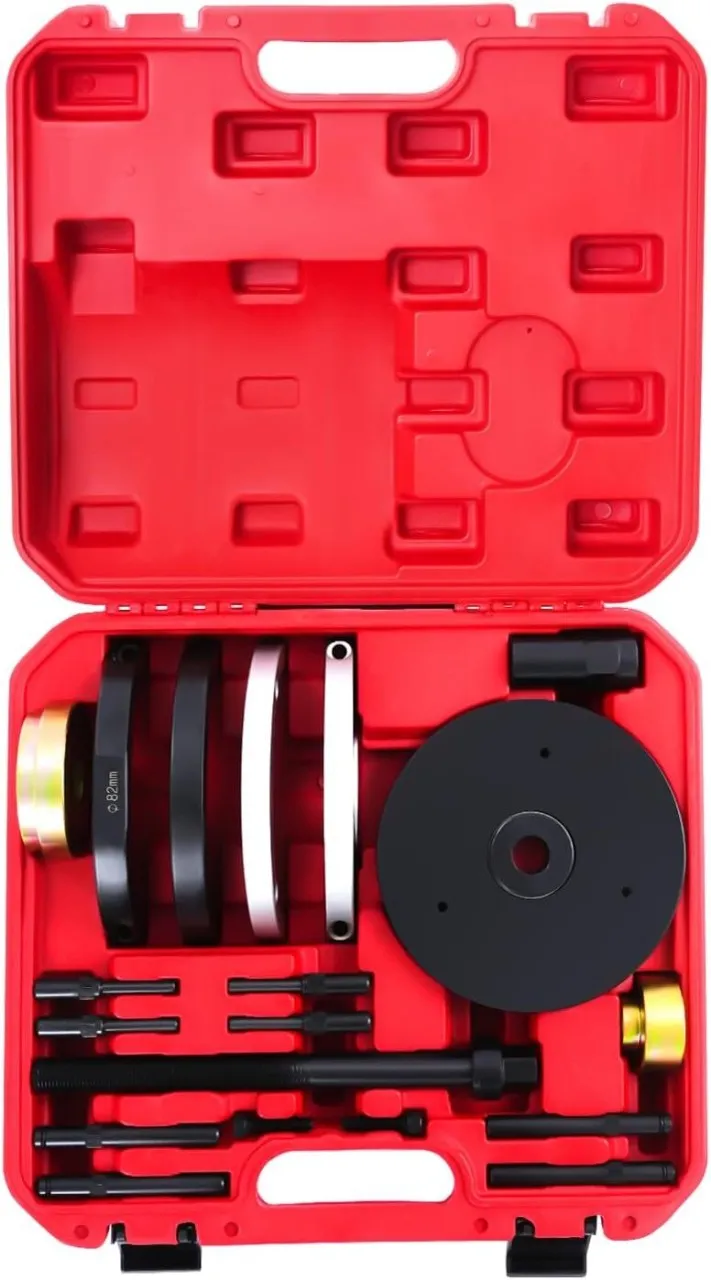 LIUHUI 82 mm Front Wheel Bearing Removal Tool,Wheel Bearing Press Puller Hub Removal Kit Compatible…