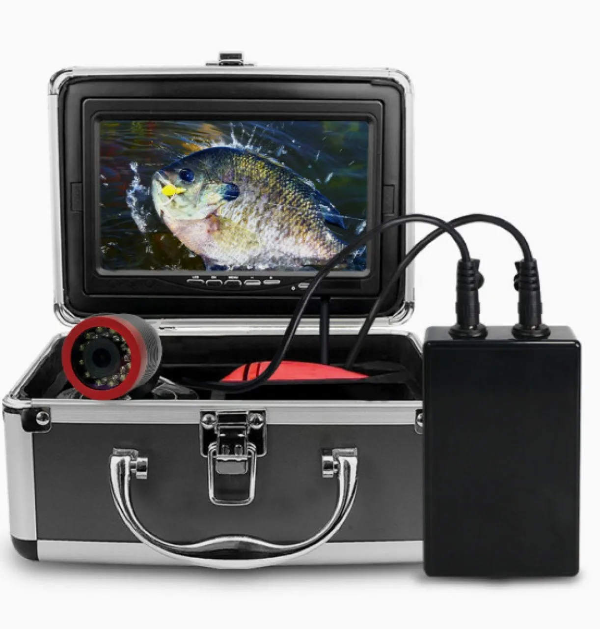 BOWENSTORE Fish Finder Underwater Fishing Camera Infrared 7" Inch 15M 30M 1000TVL Waterproof Fish F…