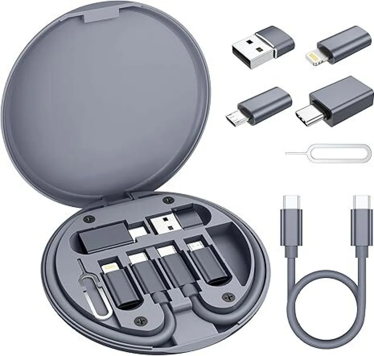 marevic USB Charging Adapter Kit,Multi Travel USBC Adapter Set,Type C to USB 3.0 OTG iOS USB Adaptor