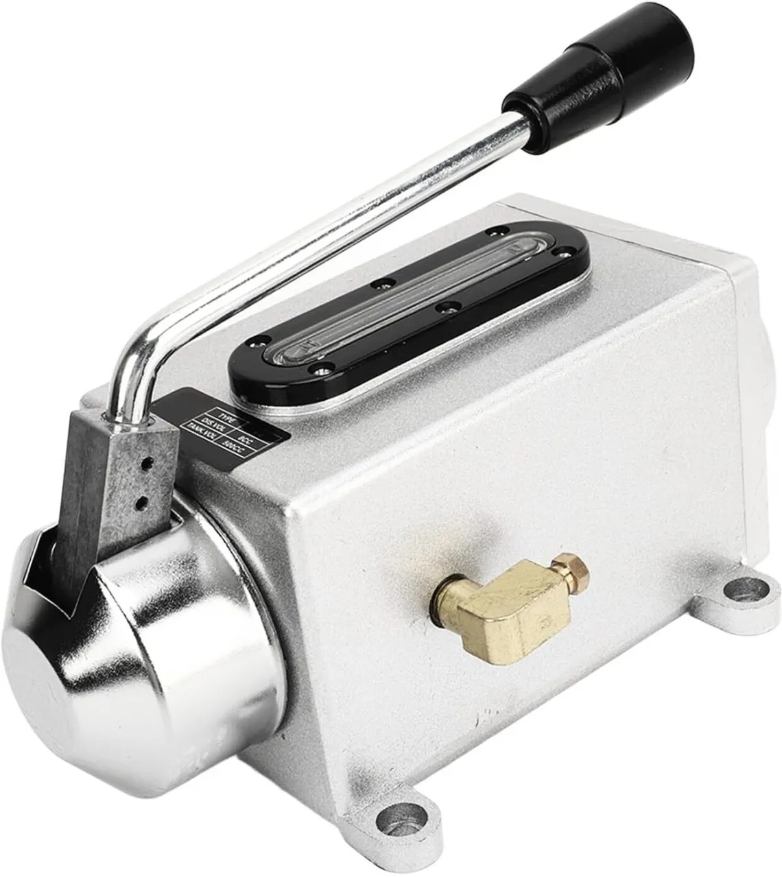 BOWENSTORE Generic Manual Lubricating Oil Pump, 500CC Hand Lubrication Pump CNC Pump Oiler 4mm Doub…
