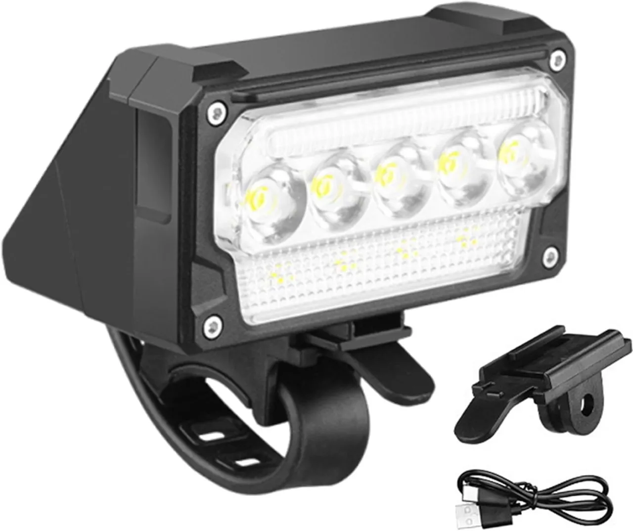 Linglian Bicycle Lighting Headlight – Strong Light Flashlight, Rechargeable Beam | Outdoor Mountain…