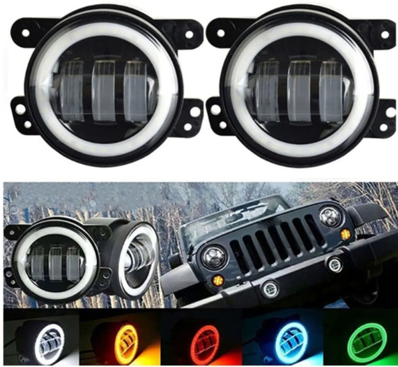 wooden horse Fog lights: 4-inch front headlights, fog lights on both sides, with turn signals and D…
