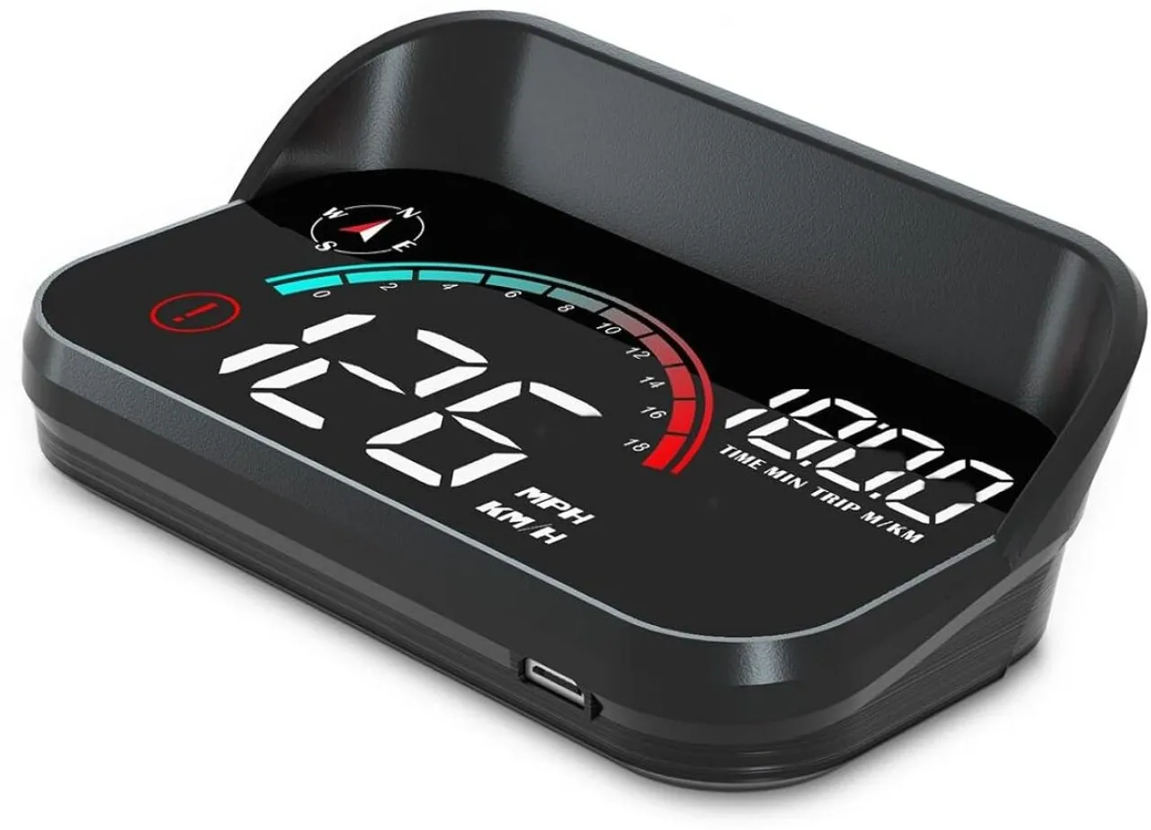 SHIJIN Windshield Speedometer Projector, Digital Speedometer for Car GPS Speedometer with Speed, Ov…