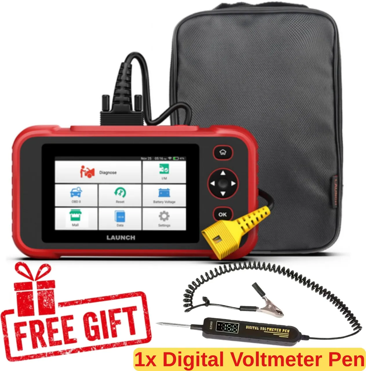 Launch CRP129X PLUS WITH FREE VOLTMETER PEN Vehicle Tool Kit