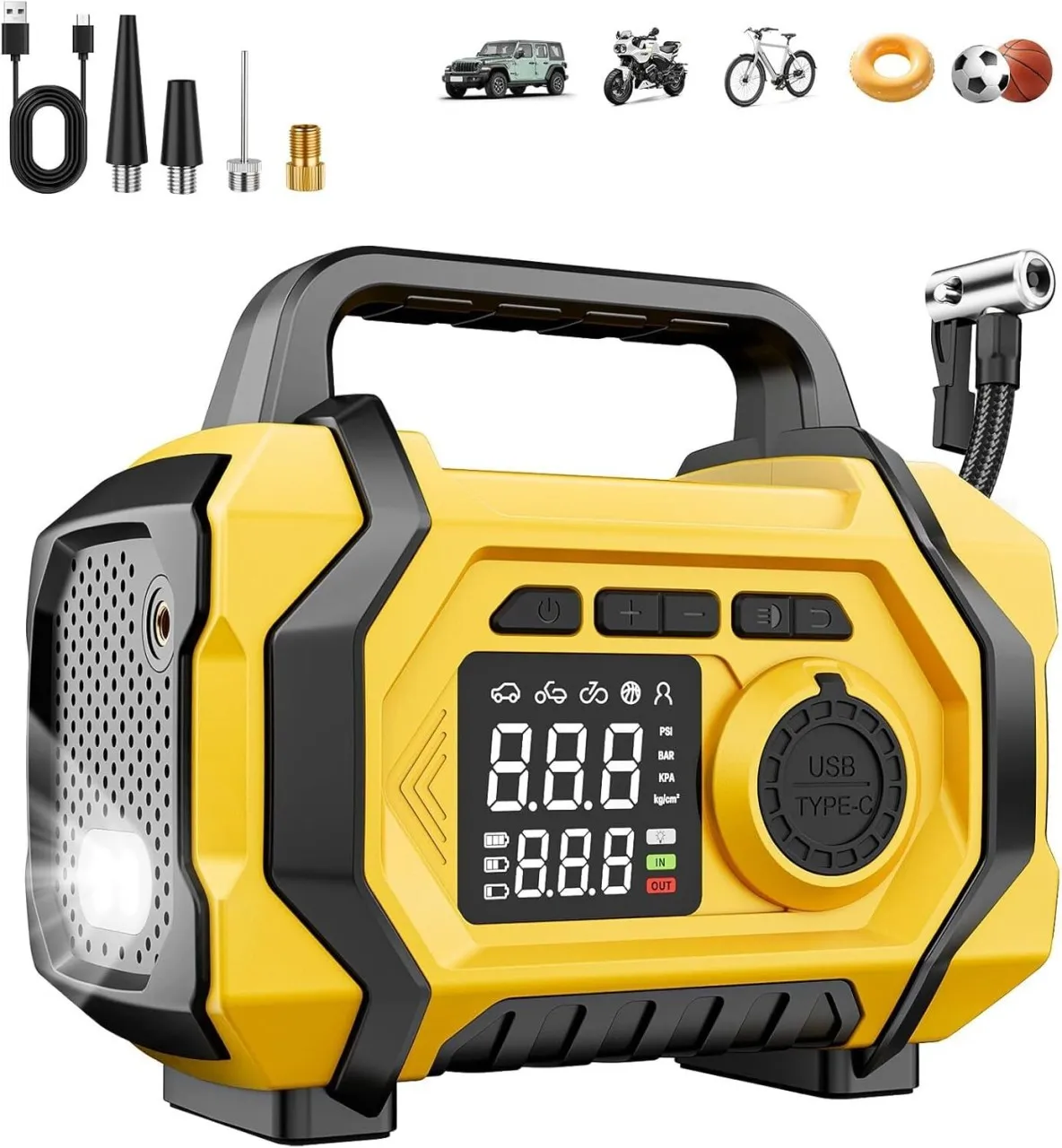 Bloo Portable air compressor for tire inflators Normal Normal Vehicle Tyre Rim