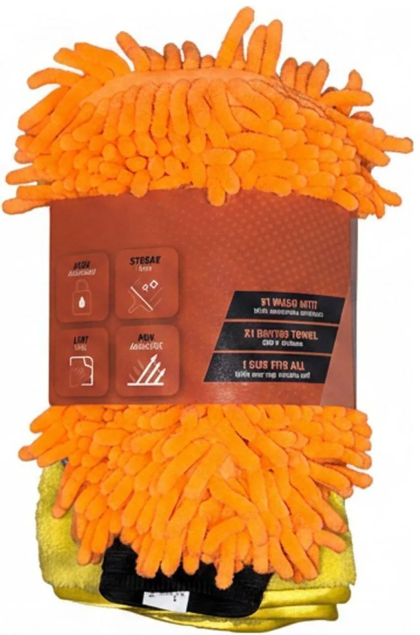 Vensico Microfiber Wash & Dry Kit Microfiber Vehicle Washing  Washing Mitt Hand Glove