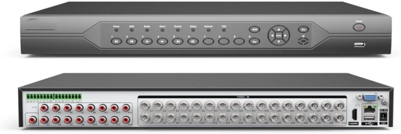 MAKTKL 32 Channel Security DVR 5MP 6 inch DVD Player