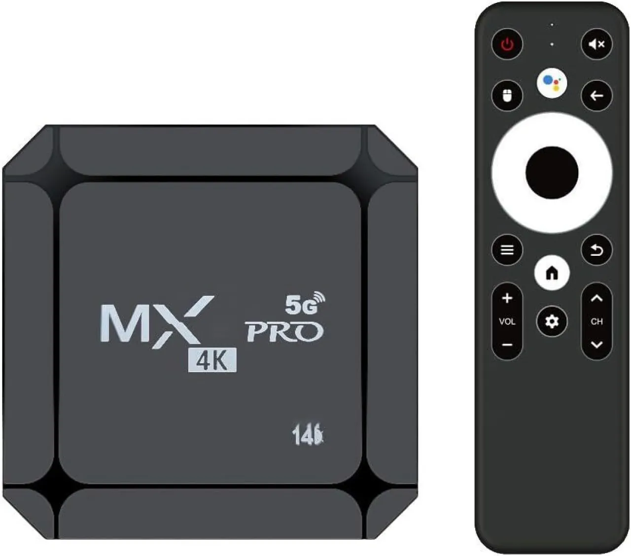 Bloo MX Pro 5G Streaming Media Player - 4K Ultra HD, WiFi 6, Bt5.0 Voice Control, 2GB+16GB Storage …