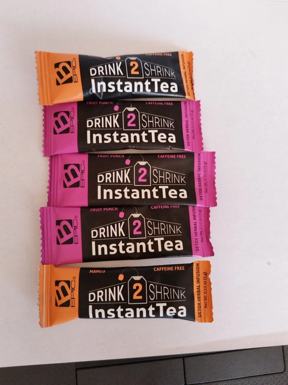B Epic Drink2Shrink Instant Tea Trial Pack