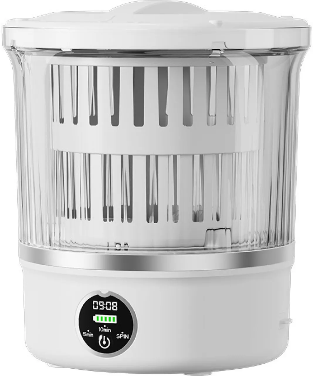 Lingfeng 0 kg Mini USB Rechargeable Wireless Washing Machine, Portable LED Smart Digital Display Wa…