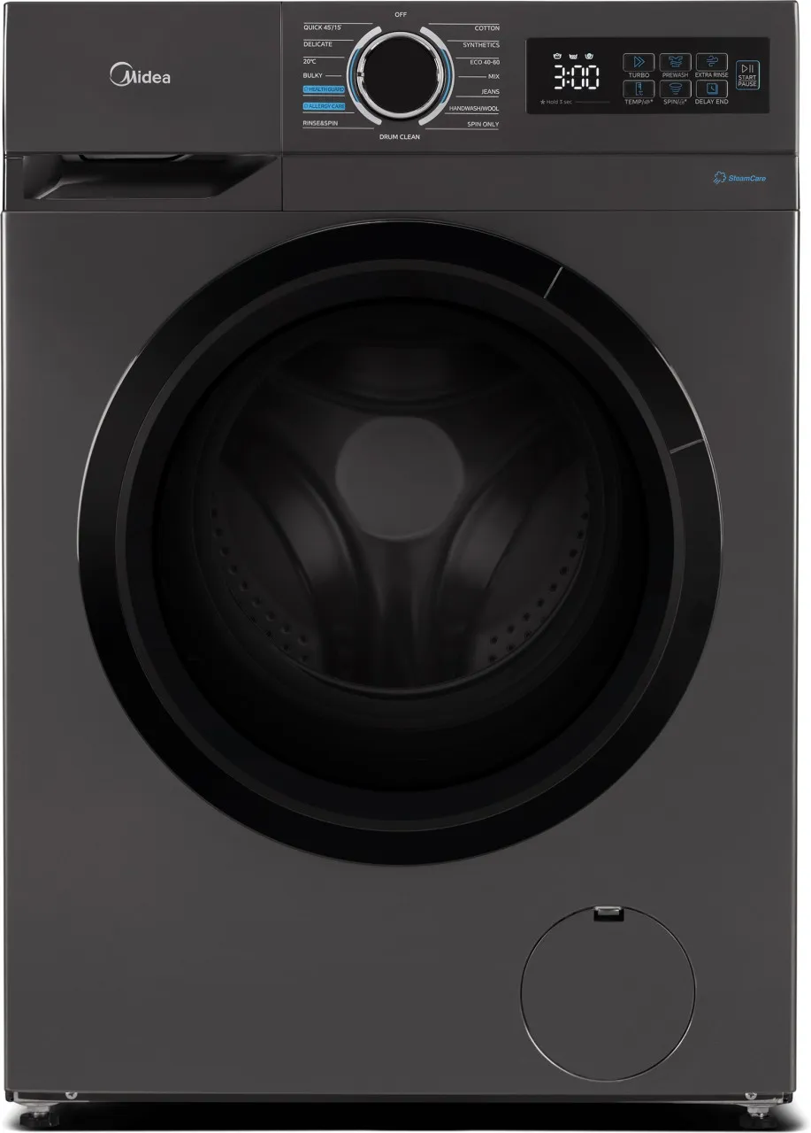 Midea 8 kg Front Load Washing Machine MF110W80B-T - Titanium Gray