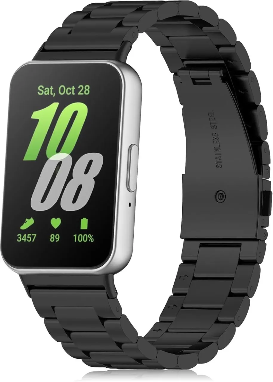NEXUS Strap for Galaxy Fit 3 Bracelet, Metal Strap Compatible with Galaxy Fit 3 Strap Stainless Ste…