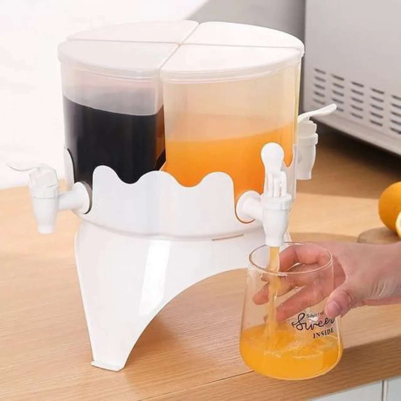 Zzztrade 360 Rotation Juice Dispenser Counter Top Water Dispenser