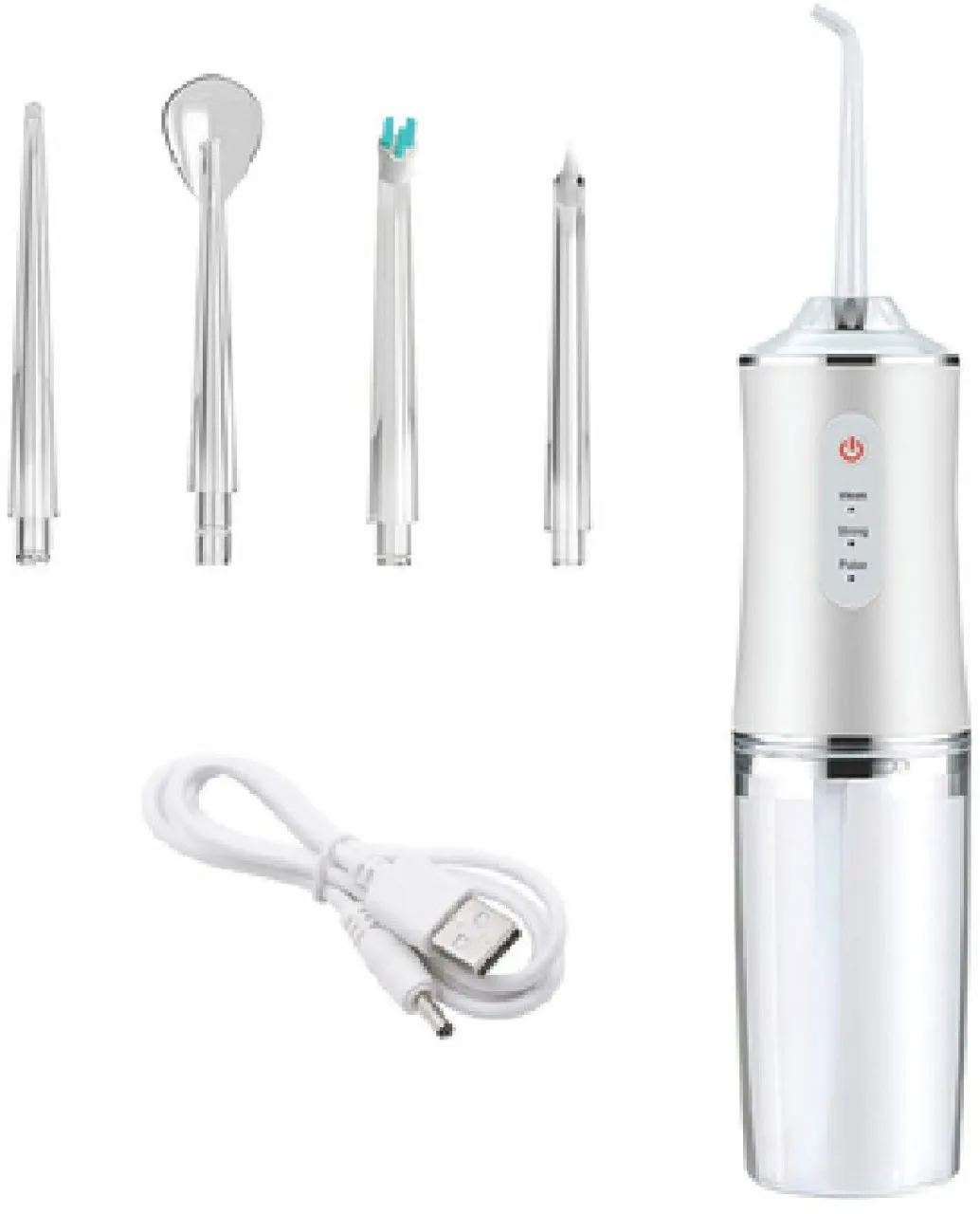 ELCTRO WORLD Cordless Deep Clean Oral Irrigation - 3 Modes & 4 Jet Tips 230ml Battery Rechargeable …