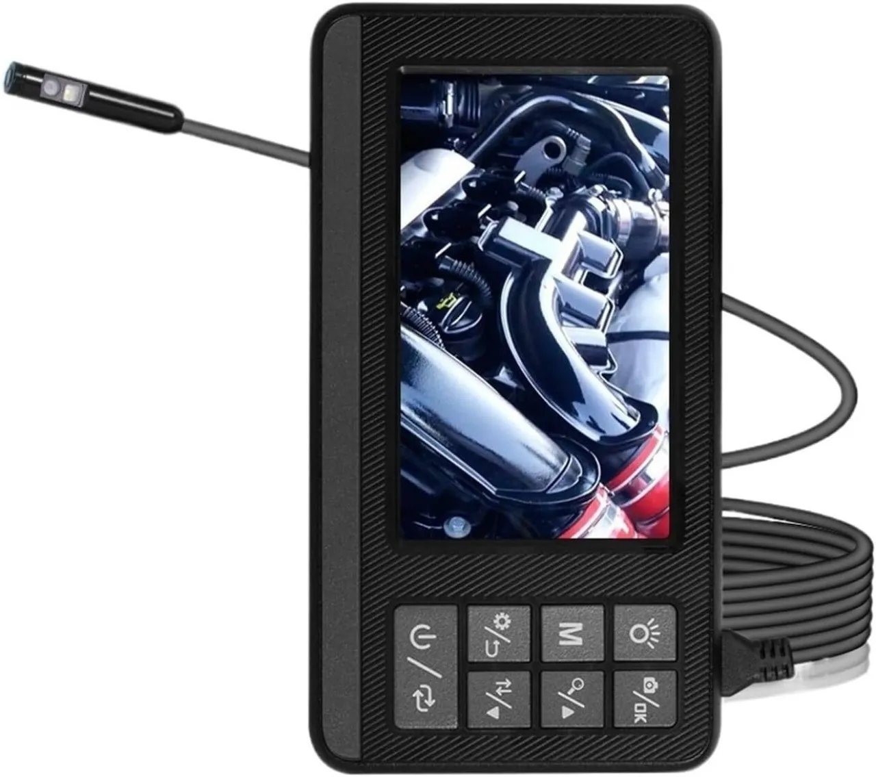 WEIWEISTORE Industrial Endoscope Camera 1080P 4.3" Dual Lens HD1080P Car Inspection Borescope IP67 …