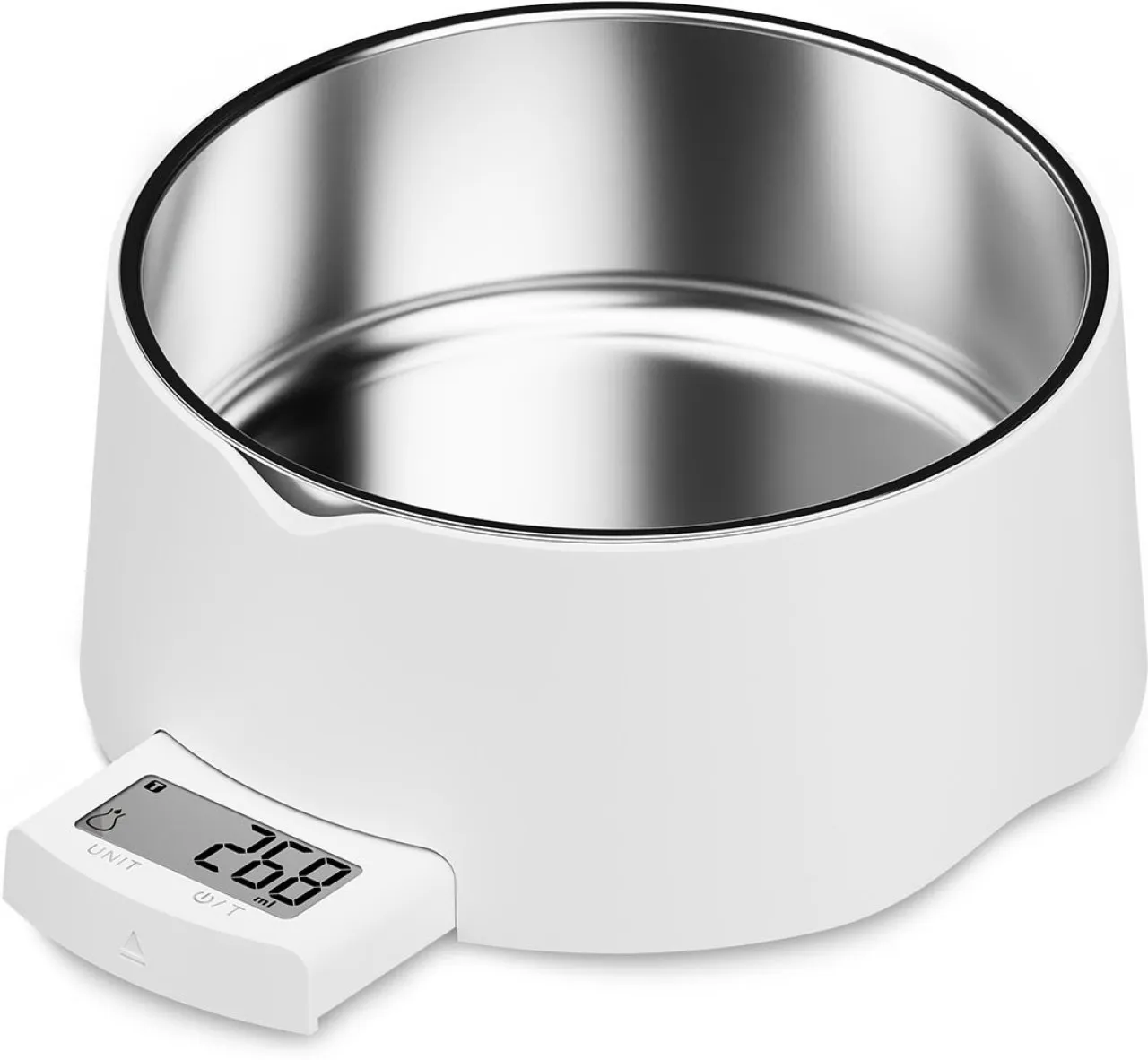 Fariedl Food Scale Smart Bluetooth Pet Weight Scale (White) Analog Kitchen Weighing Scale