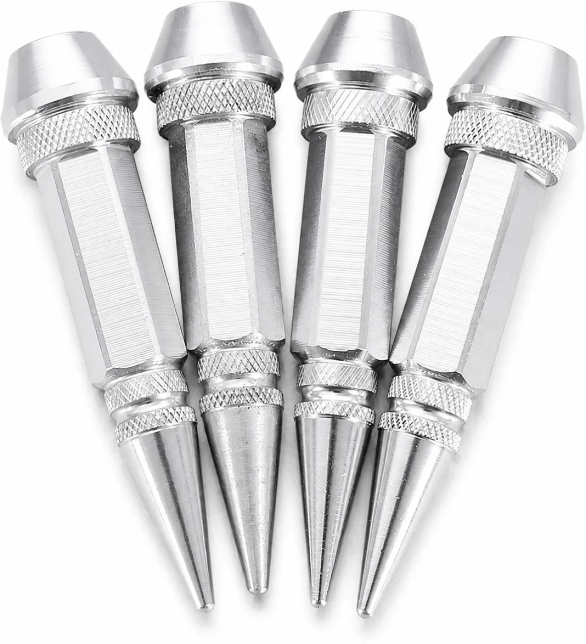 Generic 4 Pieces Metal Long Spike Wheel Tire Valve Universal For Cars