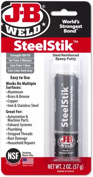 J-B Weld SteelStik Epoxy Putty Adhesive