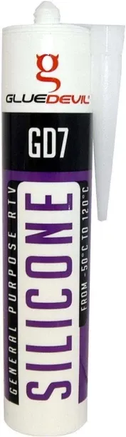 Glue Devil Silicone - Auto - Black - 260ml - 2 Pack Adhesive