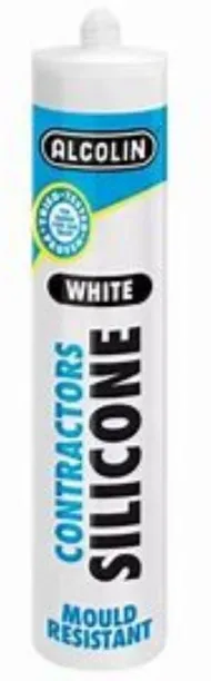Alcolin Contractors Silicone White x 2 pack Adhesive