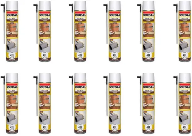 SOUDAL Fill and Fix Polyurethane Foam 750ml Adhesive