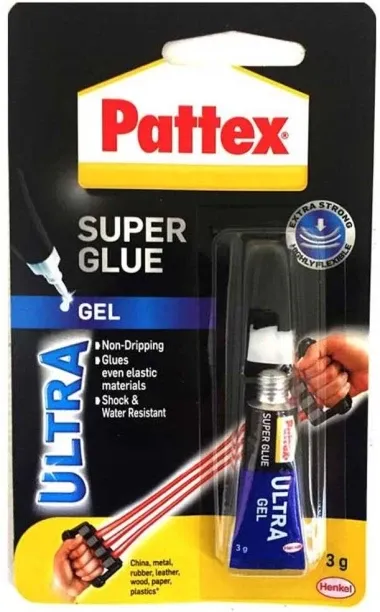 Pattex Supergel 3gr Carded Adhesive