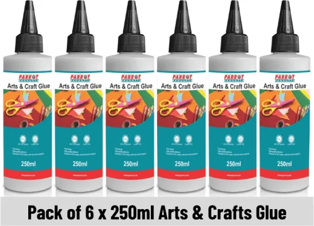 Parrot Arts & Crafts Glue 250 ml Adhesive Tool