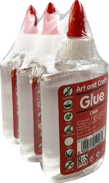 RGS Group Craft Glue 3 pack 120 ml Adhesive Tool
