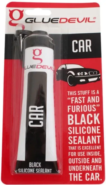 Glue Devil Silicone 90ml Auto Black 90 ml Adhesive Tool