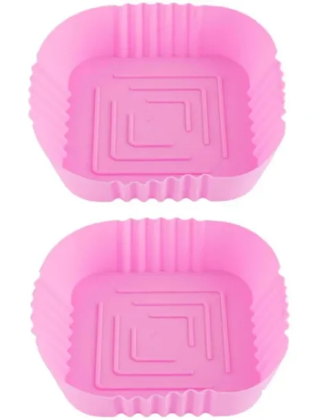 SpSp Air Fryer Liners Reusable-Silicone Air Fryer Liner Accessories Square,2pcs Air Fryer Liners Sq…