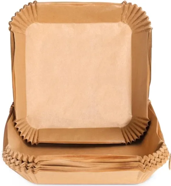 Generic 0-1 Air Fryer Liners Square Parchment Paper for Baking, Fried Food and Microwave Airfryer T…