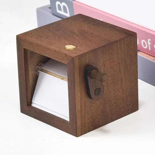 Albums Hand Crank Photo Album with Light,Mini Photo Album,Custom Picture Flip Book Frame Album
