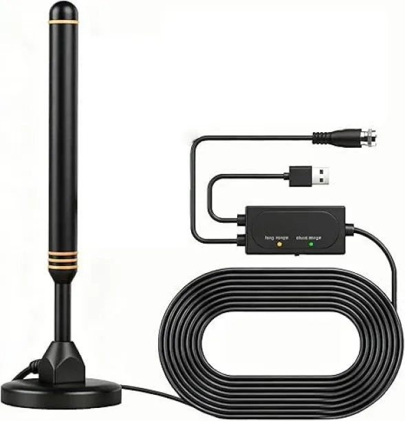 marevic Indoor Antenna for Smart TV for Long Range Reception Antenna Amplifier