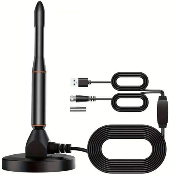 marevic TV Antenna 4K 1080P Digital Magnetic HD Indoor and Outdoor Antenna Channel Antenna Amplifier