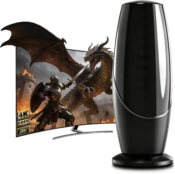 Flycross The indoor TV antenna is equipped with an adjustable amplifier Antenna Amplifier
