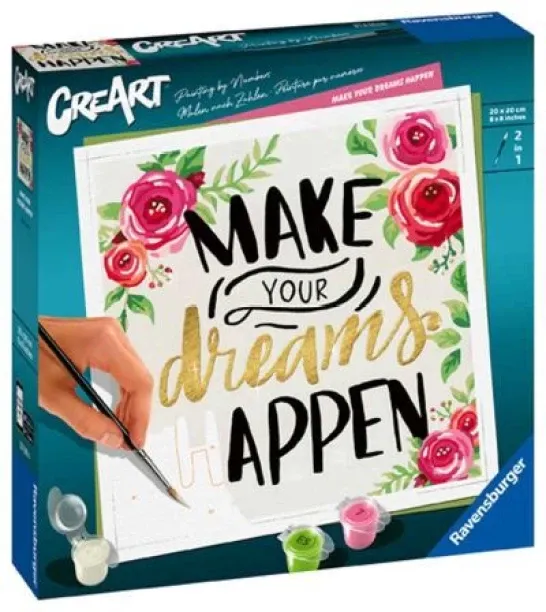 RAVENSBURGER CREART MAKE YOUR DREAMS HAPPEN Prints, Stamps & Painting Kit Art and Craft Kit