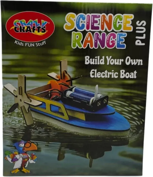 Crazy Craft Build Your Own Electric Boat - DIY Science Kit Craft Kits Art and Craft Kit