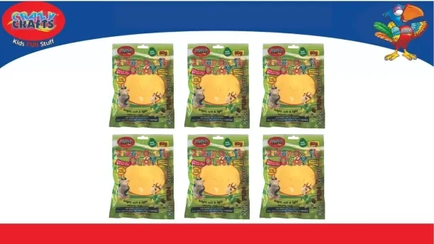 Crazy Crafts 50g Clay - Light Orange Clay Art & Moulding Art and Craft Kit