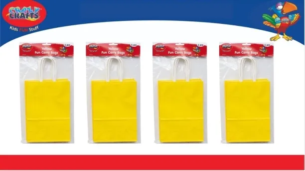Crazy Crafts Yellow Fun Carry Bags Do-it-yourself Kits Art and Craft Kit