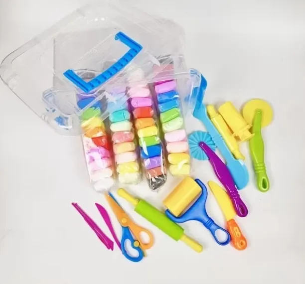 Amity Consulting Group 60pcs Dough Set and Sculpting Tools Kit Clay Art & Moulding Art and Craft Kit