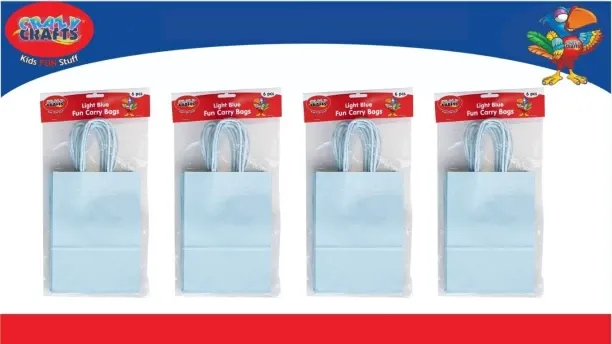 Crazy Crafts Light Blue Fun Carry Bags Do-it-yourself Kits Art and Craft Kit