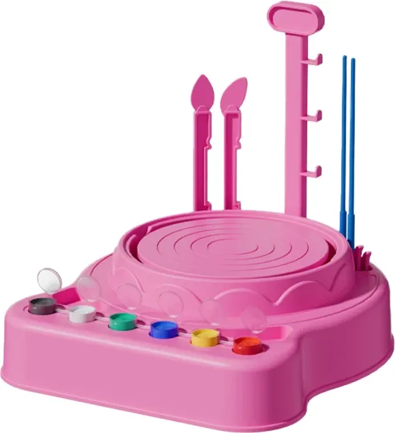 Baby Links Kid's Crafty Clay Pottery Playset Clay Art & Moulding Art and Craft Kit