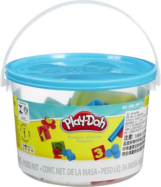 Play Doh MINI BUCKET COUNTING BUCKET Clay Art & Moulding Art and Craft Kit